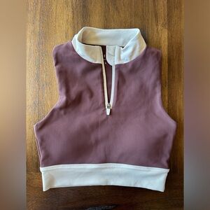 Wilo the Label Mauve Crop Top- size Large